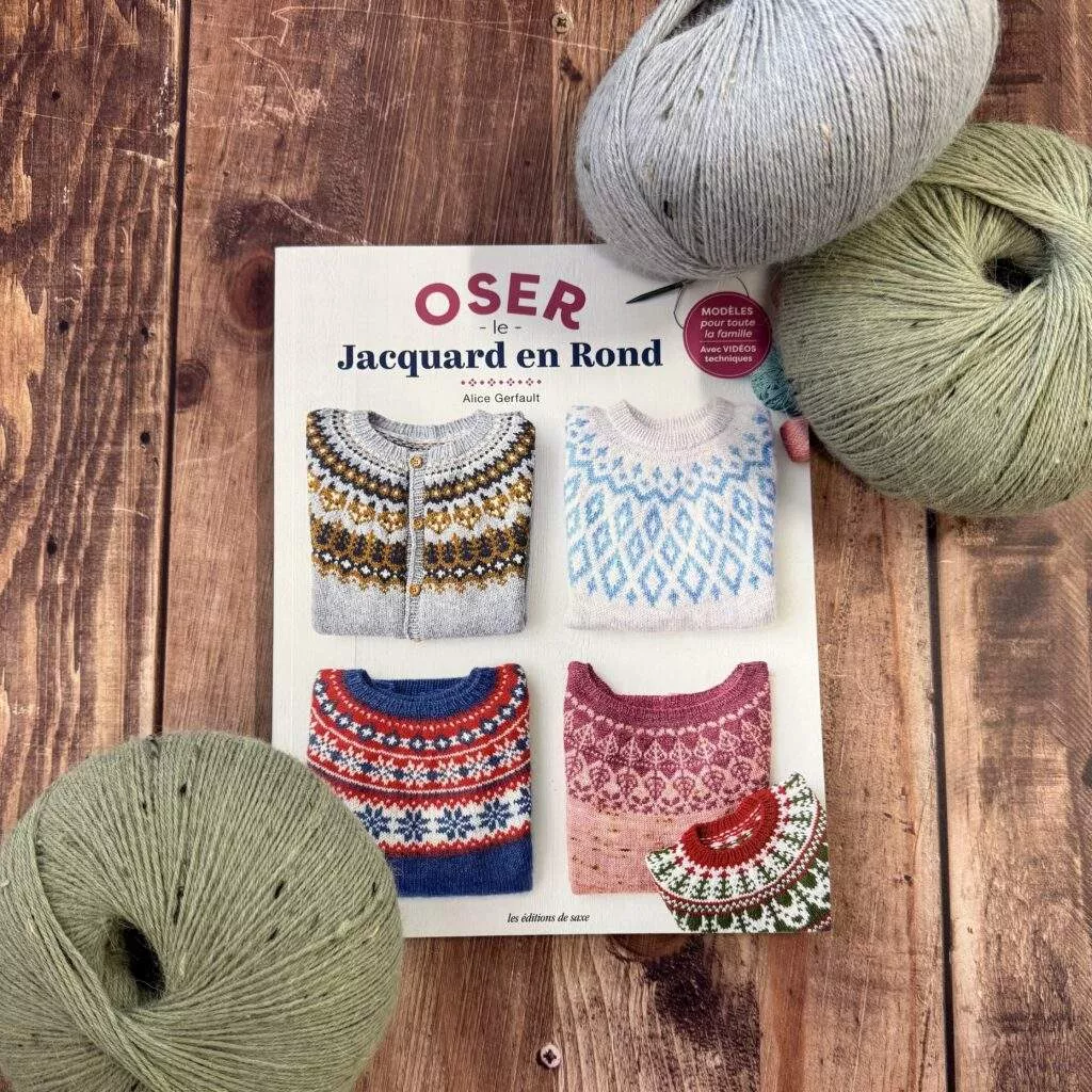 Oser le jacquard en rond – Alice Gerfault