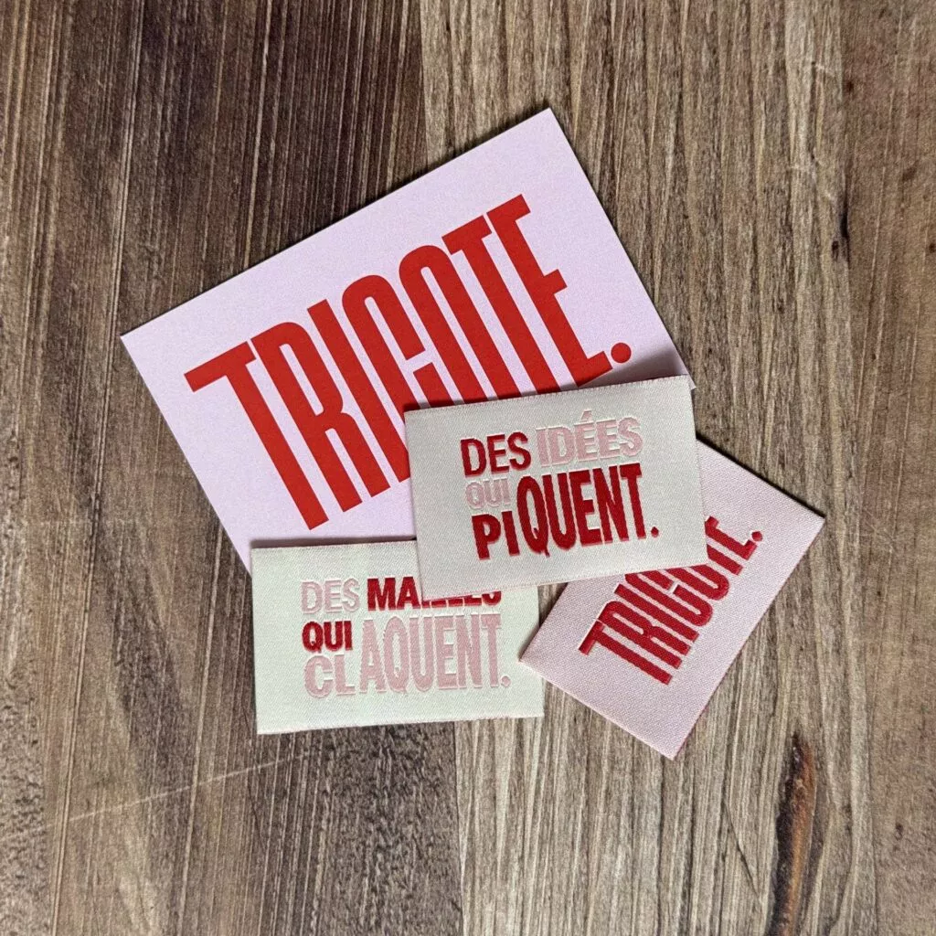 Etiquette à coudre – TRICOTE