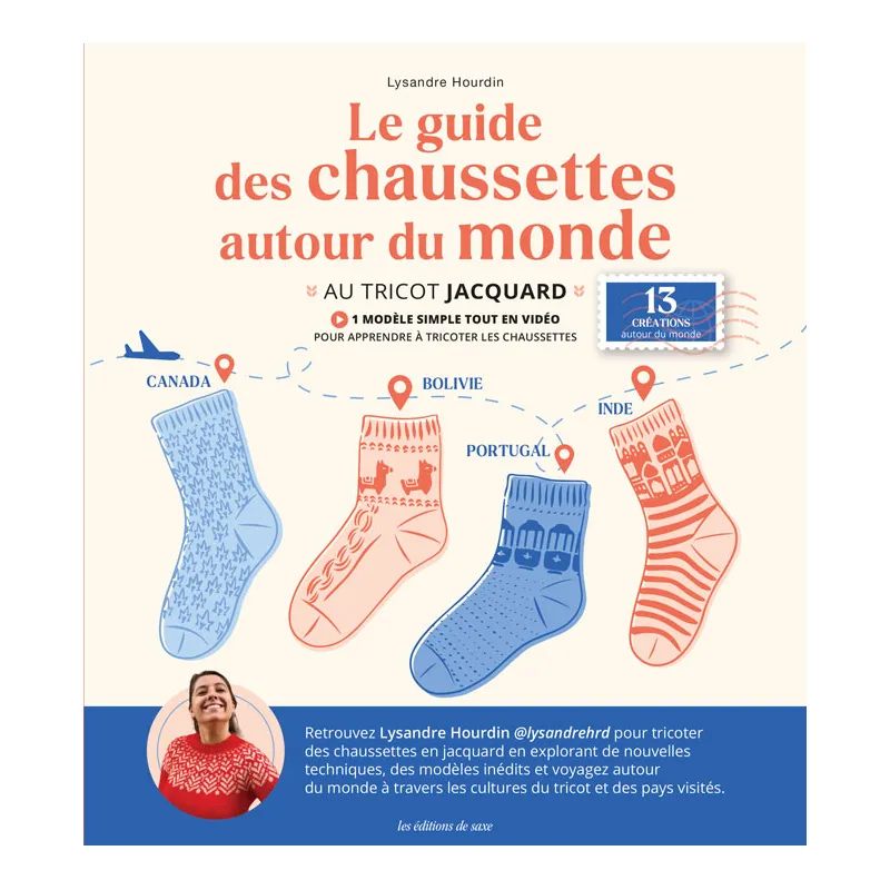 Le guide des chaussettes autour du monde au tricot jacquard – Lyssandre Houdrin – Precommande